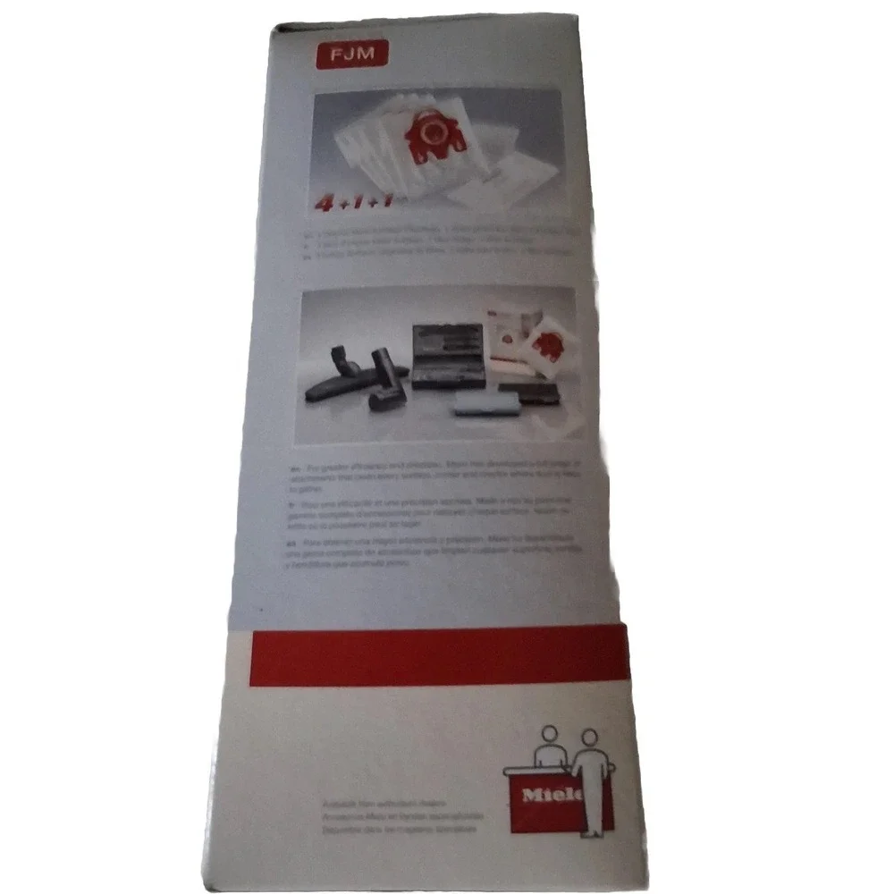 Miele FJM AirClean Filter Bags & Filters. New & Sealed. Box Of 4